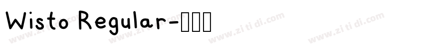Wisto Regular字体转换
